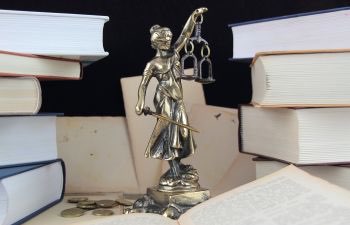Small Statue of the Scales of Justice