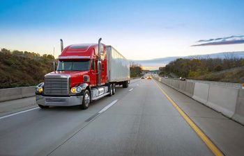 Big Rig Riding Down the Road